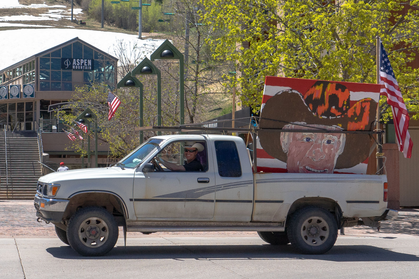 Mulcahy in truck